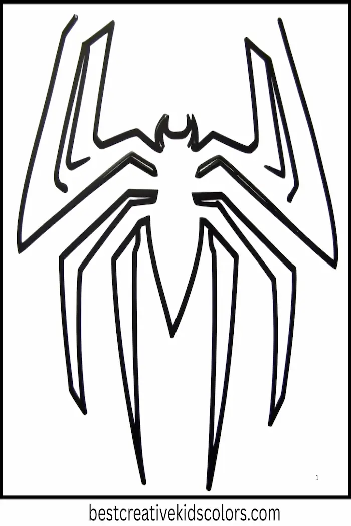 Miles Morales Spider-Man Logo Coloring Activity Page