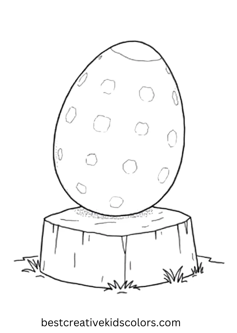A dragon egg rests on top of end stone.