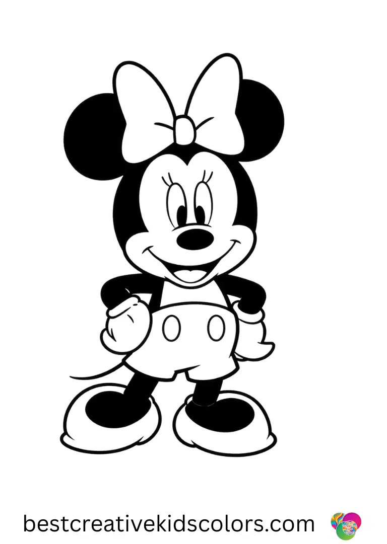 Magical Disney Coloring Pages – Print & Color for Kids 8 Minnie Mouse coloring pages