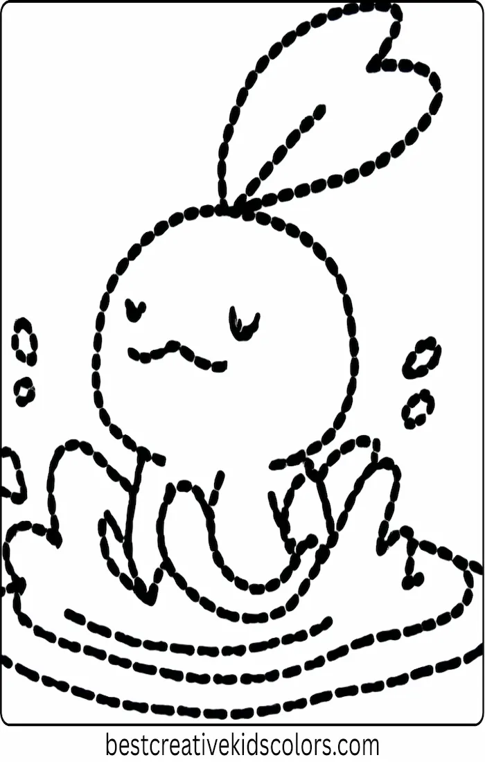 Mudkip Splashing in a Pond