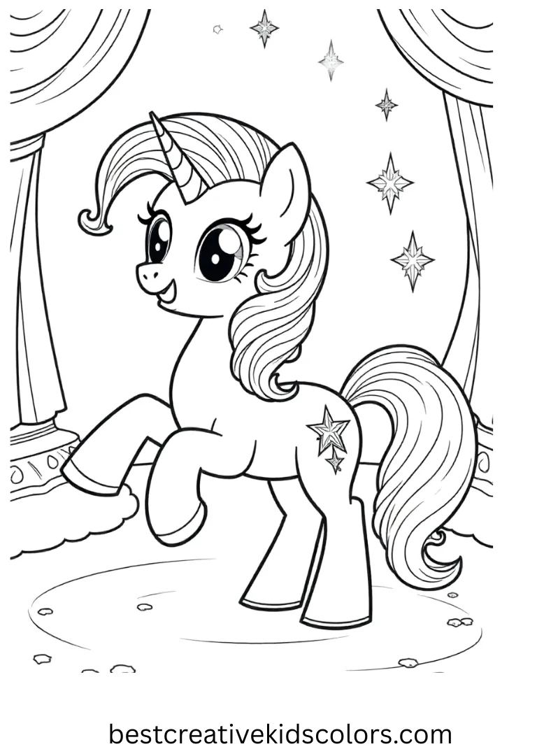 My Little Pony Circus Star Coloring Page