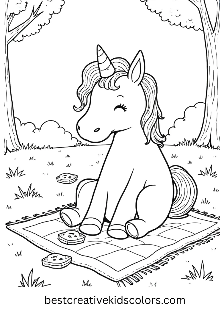 My Little Pony Forest Picnic Coloring Page