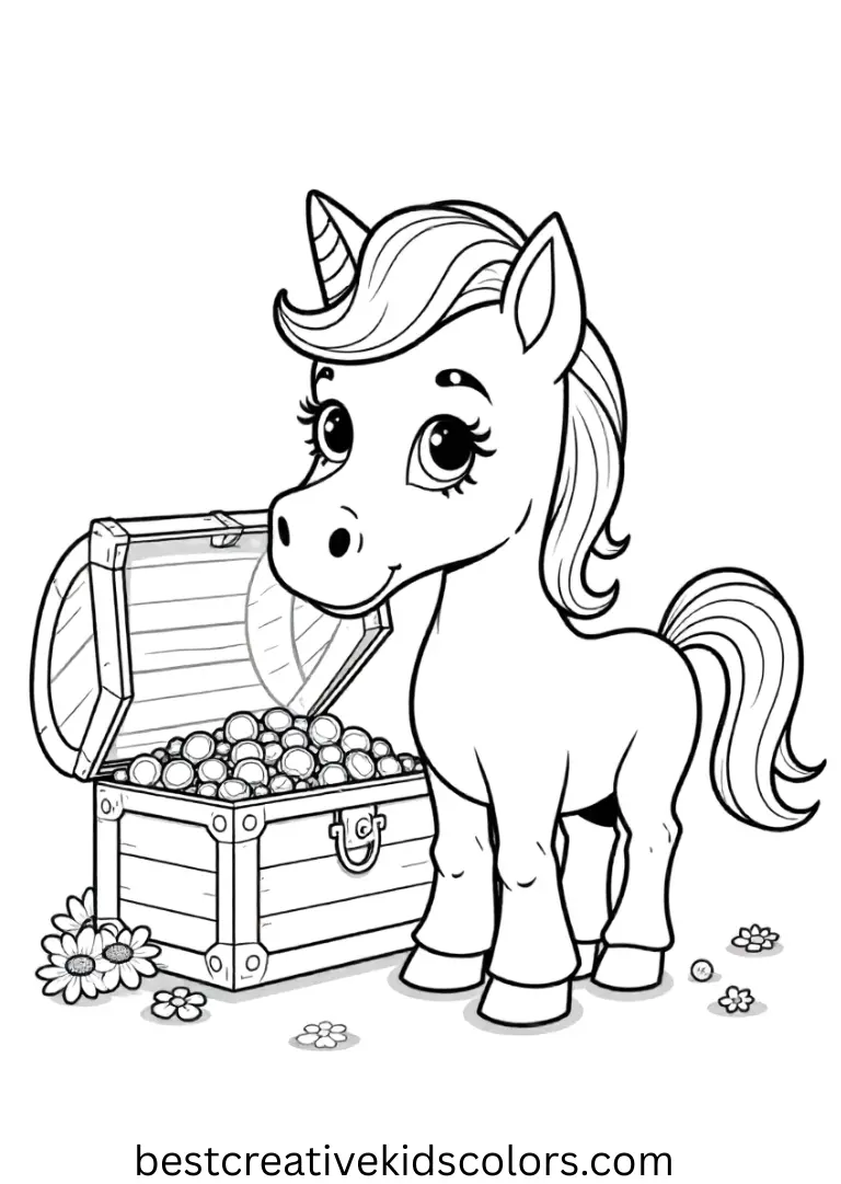 My Little Pony Treasure Hunt Coloring Page