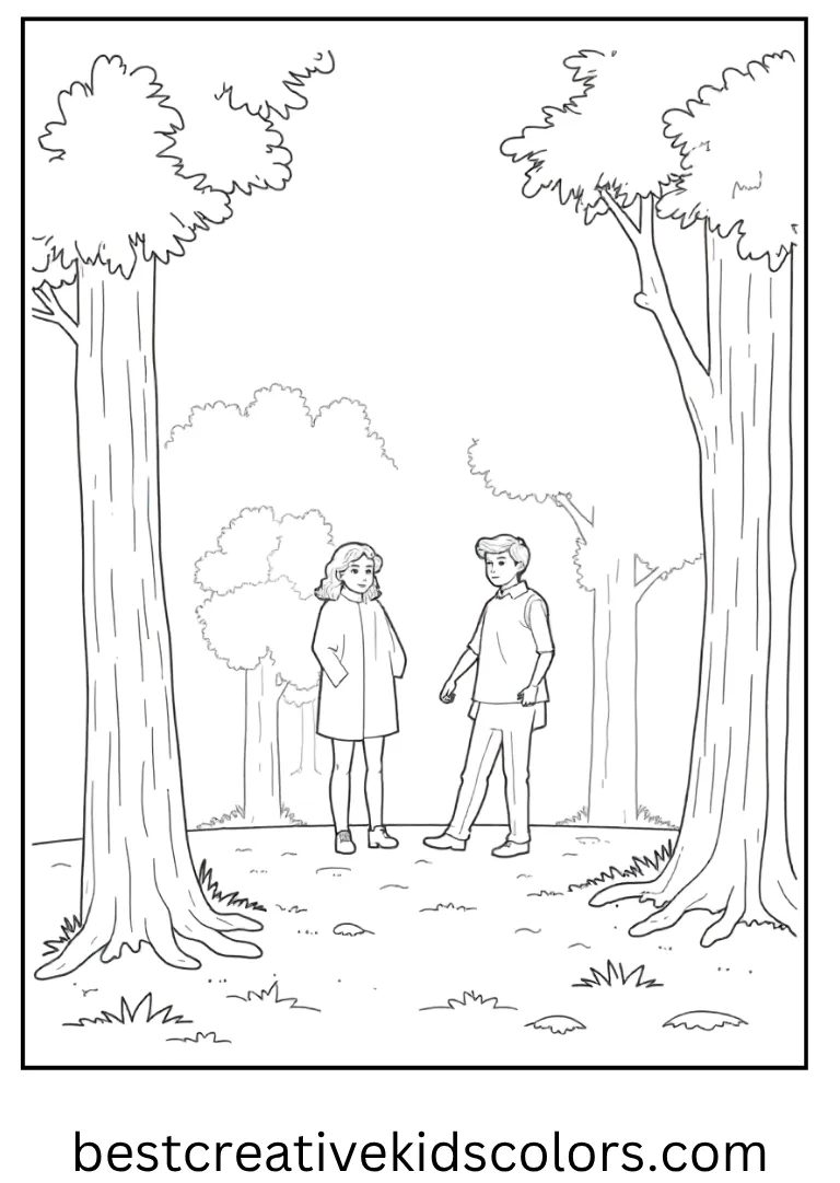 Mystery Inc. Halloween Adventure Coloring Page