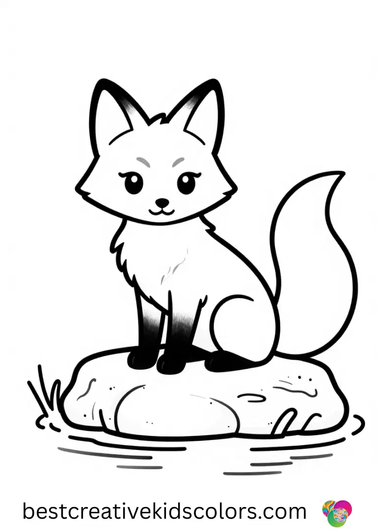 Mystical spirit fox in the moonlight offline features a fox pausing on a sparkling rock by the lake.