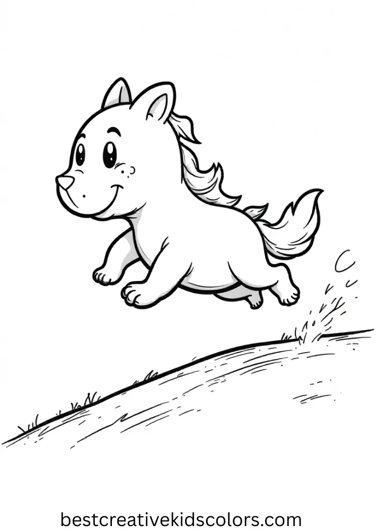 Nightmare before christmas coloring page easy Nightmare before christmas coloring page easy shows Zero hopping lightly on a blank hill, simple and fun to color.