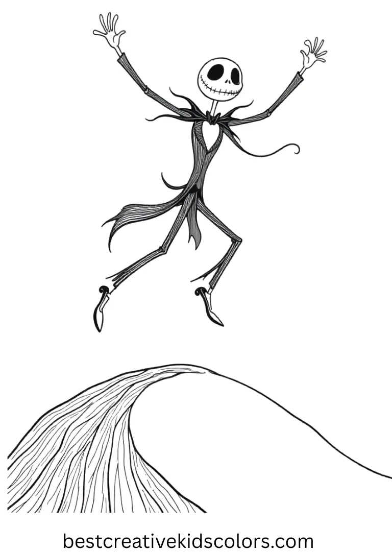 Nightmare before christmas coloring page free Nightmare before christmas coloring page free