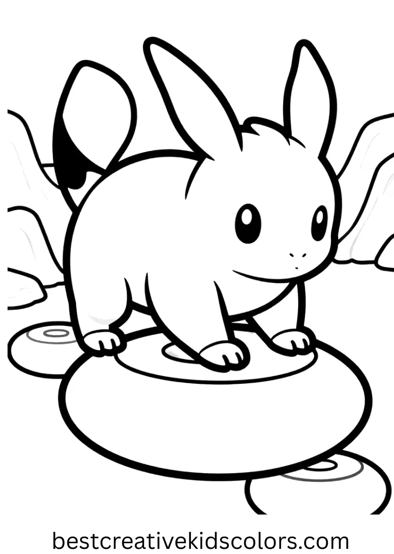 Onix coils through a cave in Onix coloring page, each rock segment outlined clearly on white space.