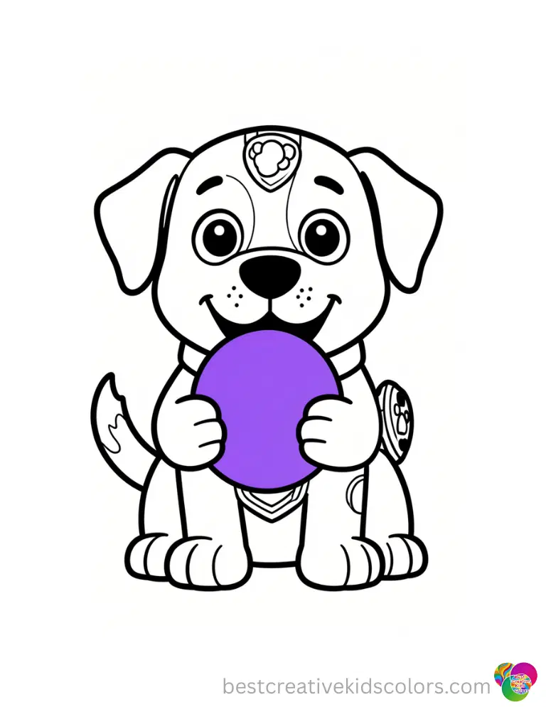 Paw patrol color by number