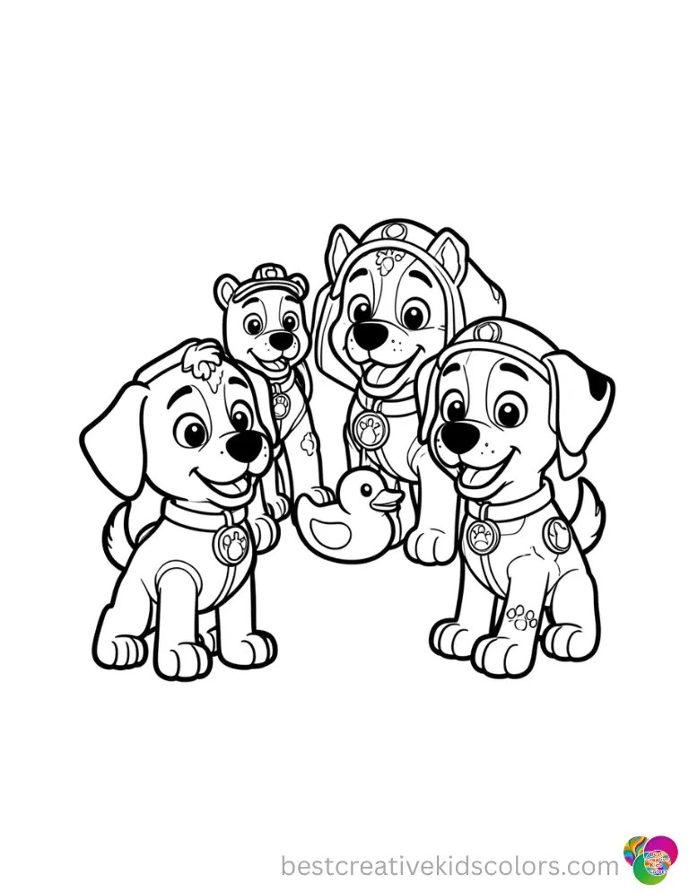 Paw patrol coloring page 1