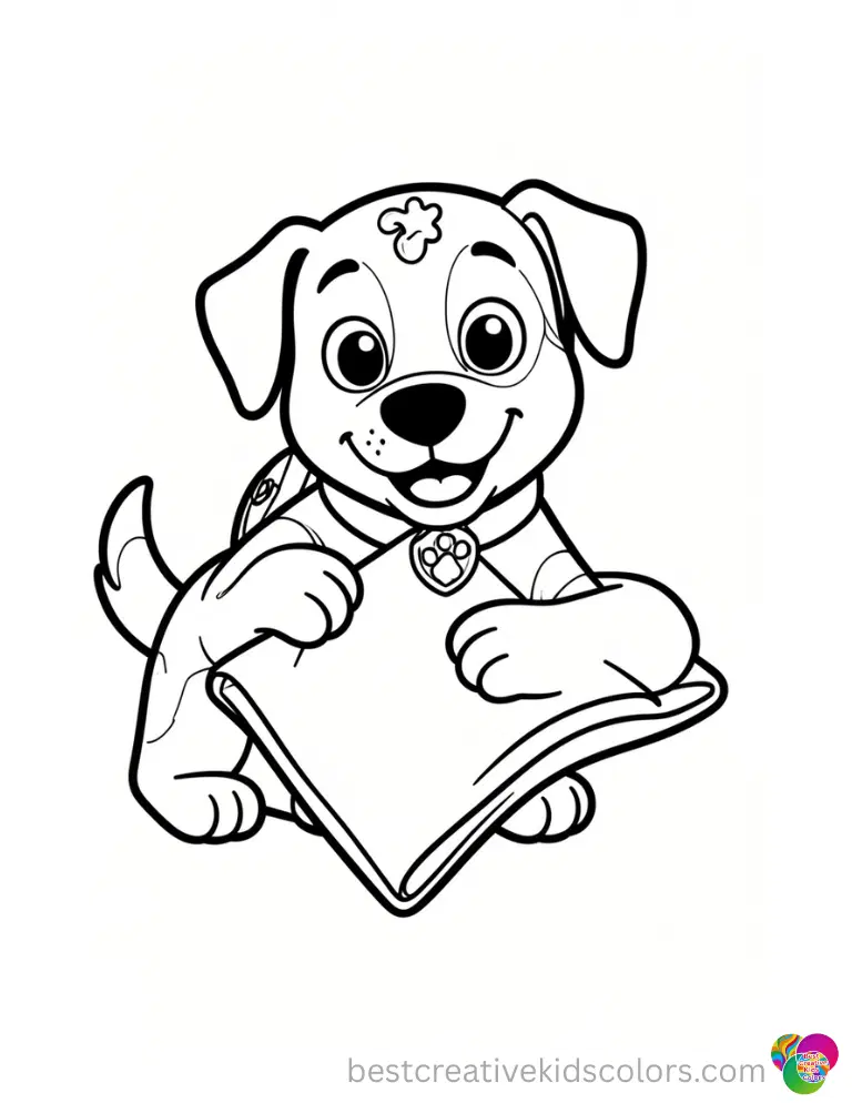 The happy pups nicely fold a plain cloth napkin straight in paw patrol coloring sheets.