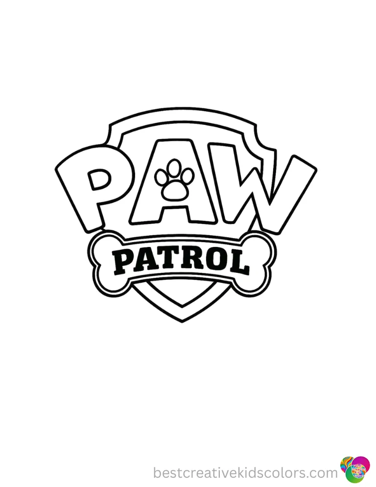  Find out in paw patrol logo coloring page how the pups pull a thin nylon string today.