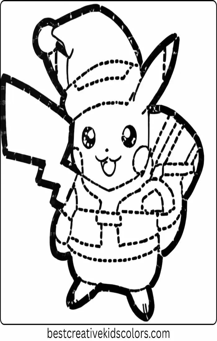 Pikachu Dressed as Santa