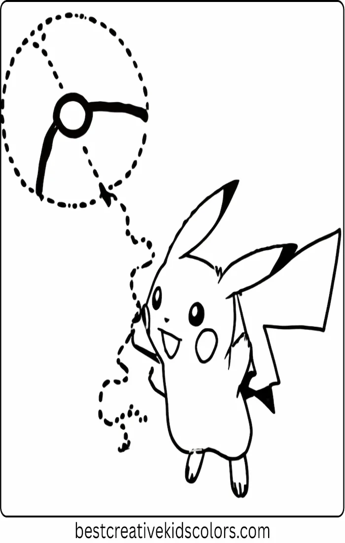 Pikachu Flying a Kite