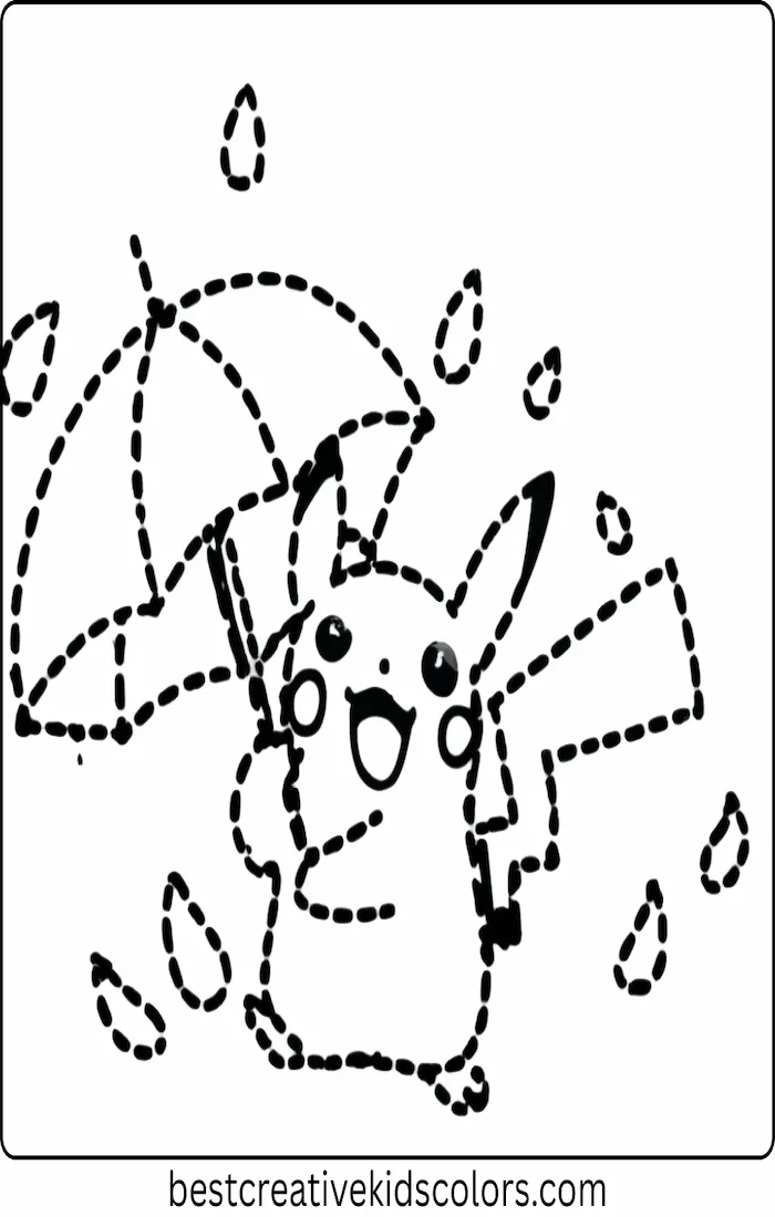 Pikachu Holding an Umbrella