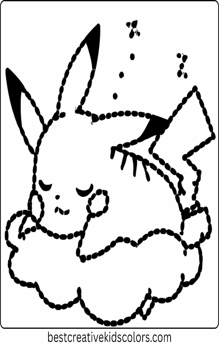 Pikachu Napping on a Cloud