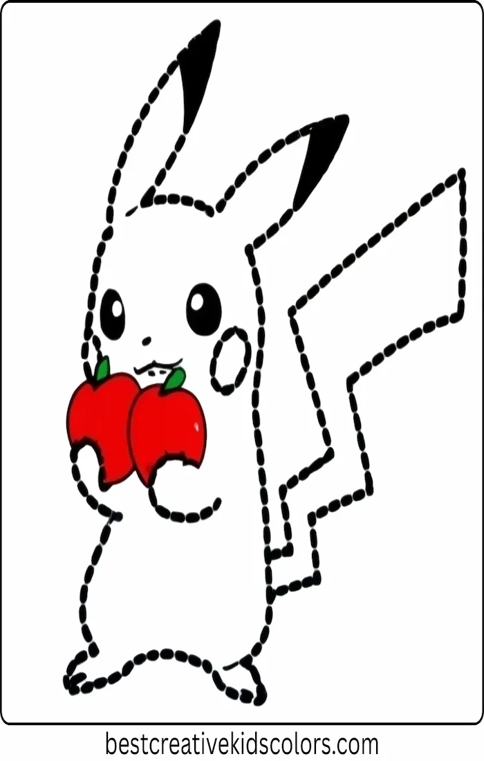 Pikachu Sharing Apples
