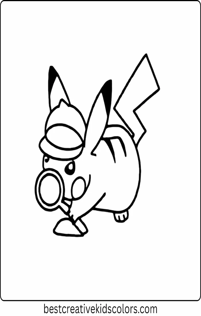 Pikachu in a Detective Hat