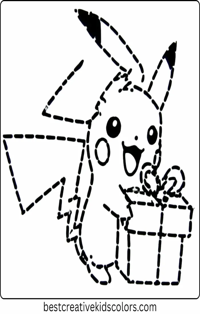 Pikachu with a Christmas Present