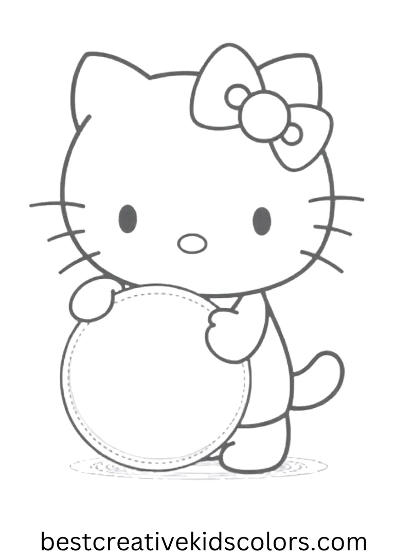 Playful Kitty with a Toy Ball