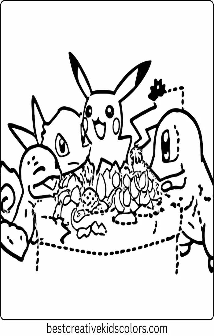Pokémon Around a Thanksgiving Feast