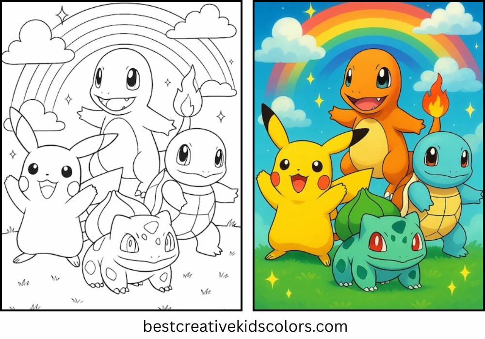 120 Plus Pokémon Coloring Pages PDF – Free Printable for Kids