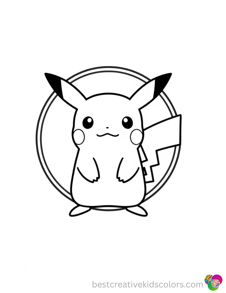 A Pokemon inside Pokemon coloring pages draws a nice thick circle on the ground today.