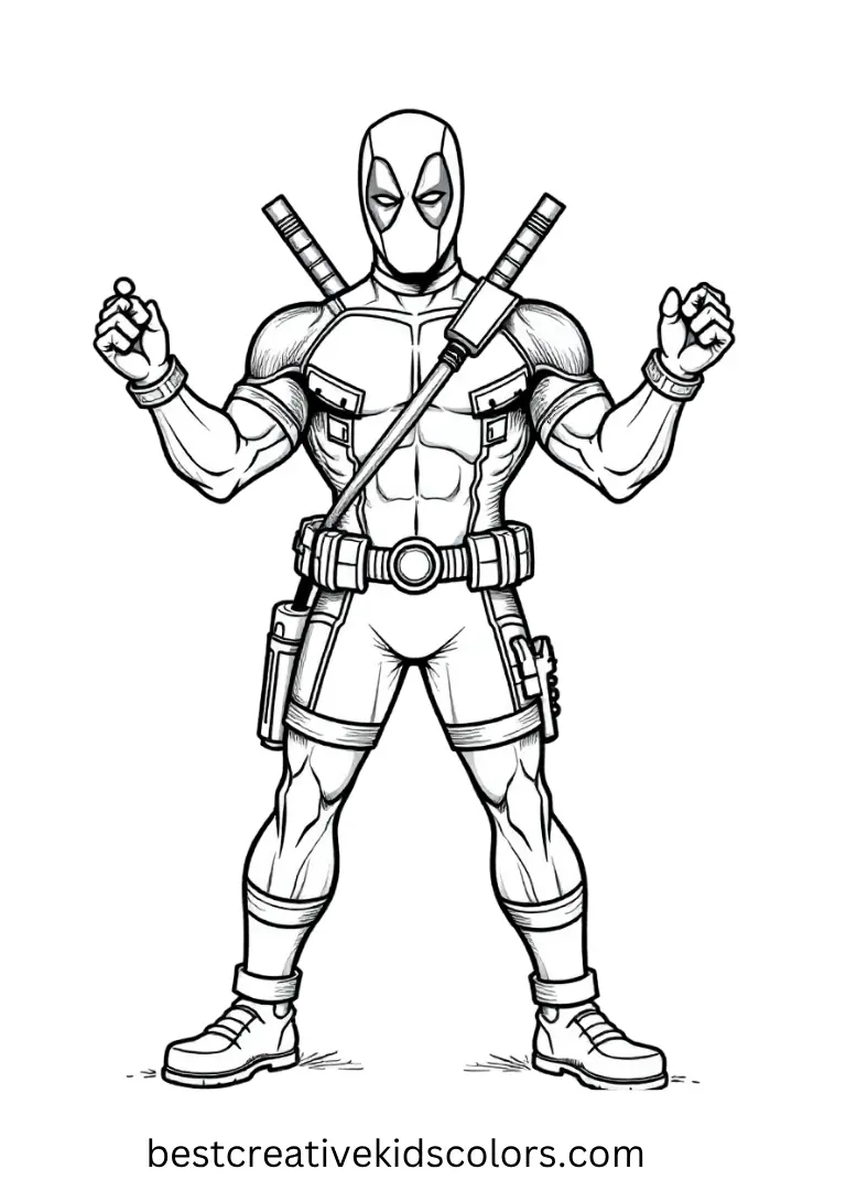  Finish your set with Deadpool performing stand-up comedy on a superhero stage