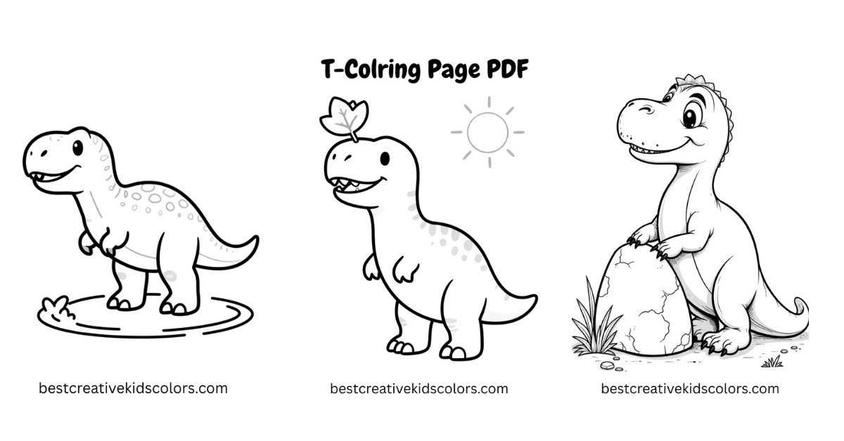 Printable Dinosaur Coloring Pages - Fun for All Ages