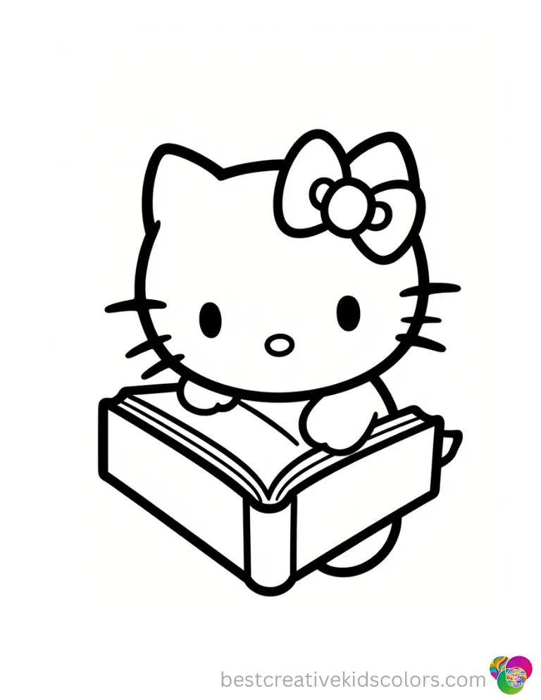Printable hello kitty coloring pages free
