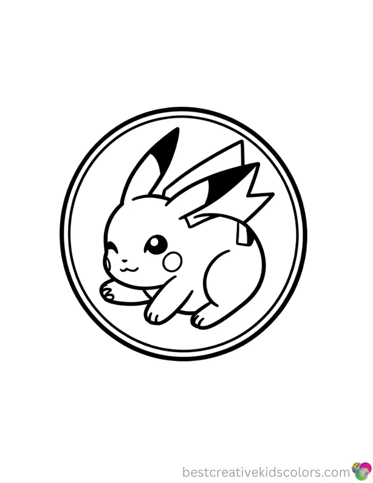 These printable pokemon valentines cards reveal a happy Raichu sleeping peacefully inside a round tube.