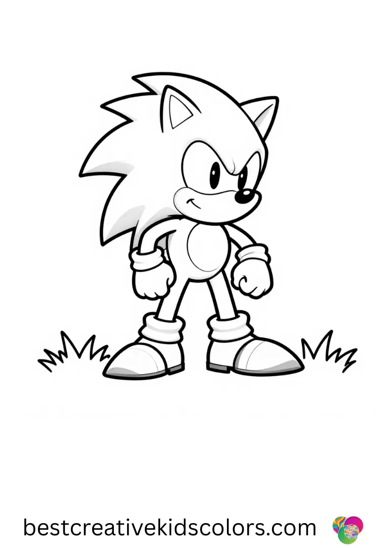 Printable sonic rings free features Sonic stacking small rings like a tower on the grass.