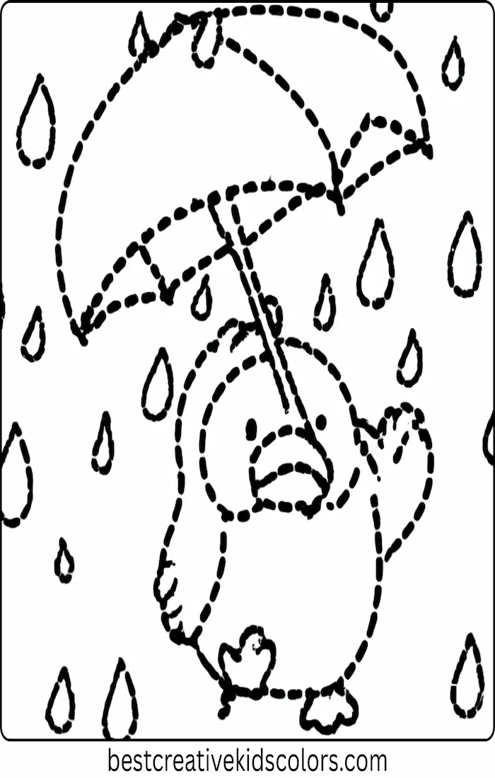 Psyduck on a Rainy Spring Day