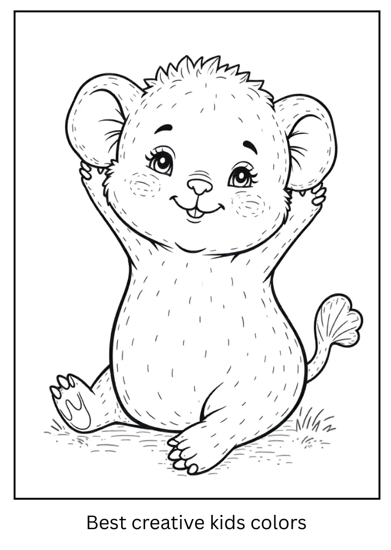 Relaxing Labubu Coloring Sheet