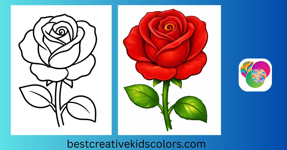 Rose Coloring Pages – Printable Sheets for Creative Fun