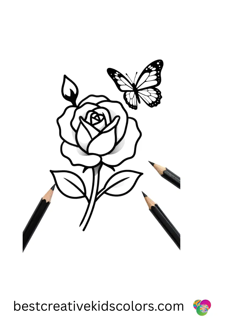 Rose and butterfly tattoo meaning shows charcoal sticks being snapped in half.