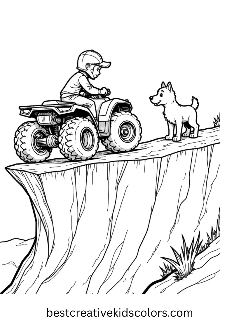  Ryder leads a cliffside rescue, driving his ATV to help a trapped pup.