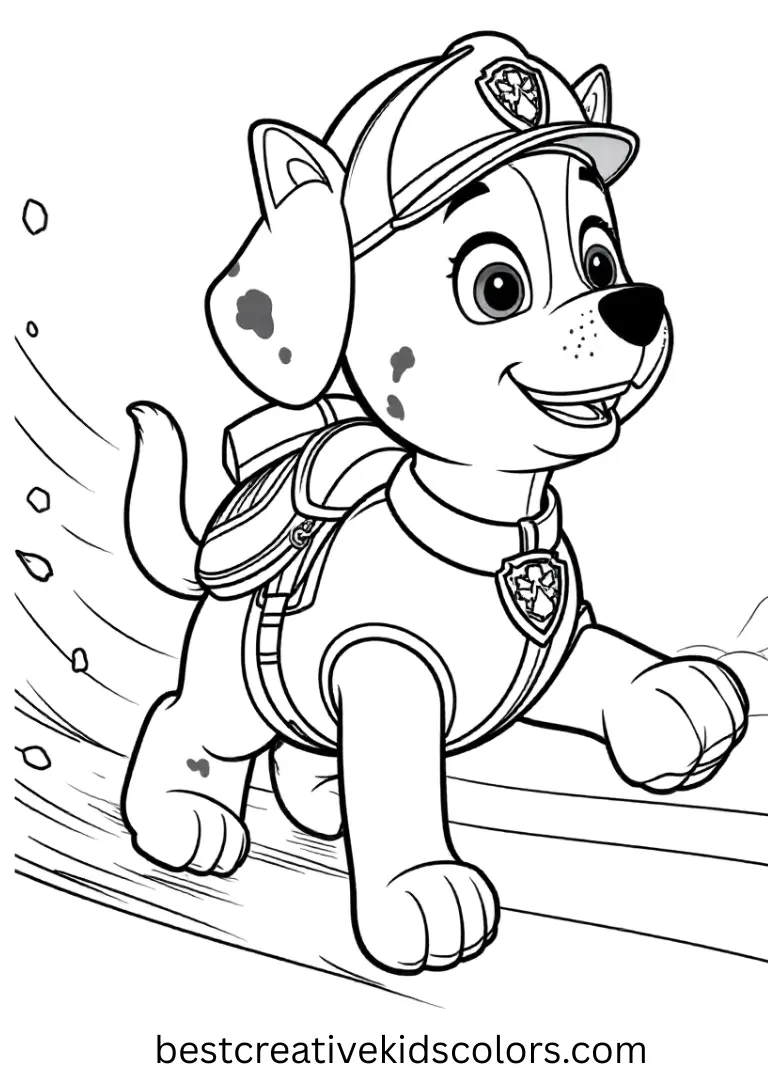 Ryder Rescue Lead Paw Patrol Fun Coloring Picture Mission