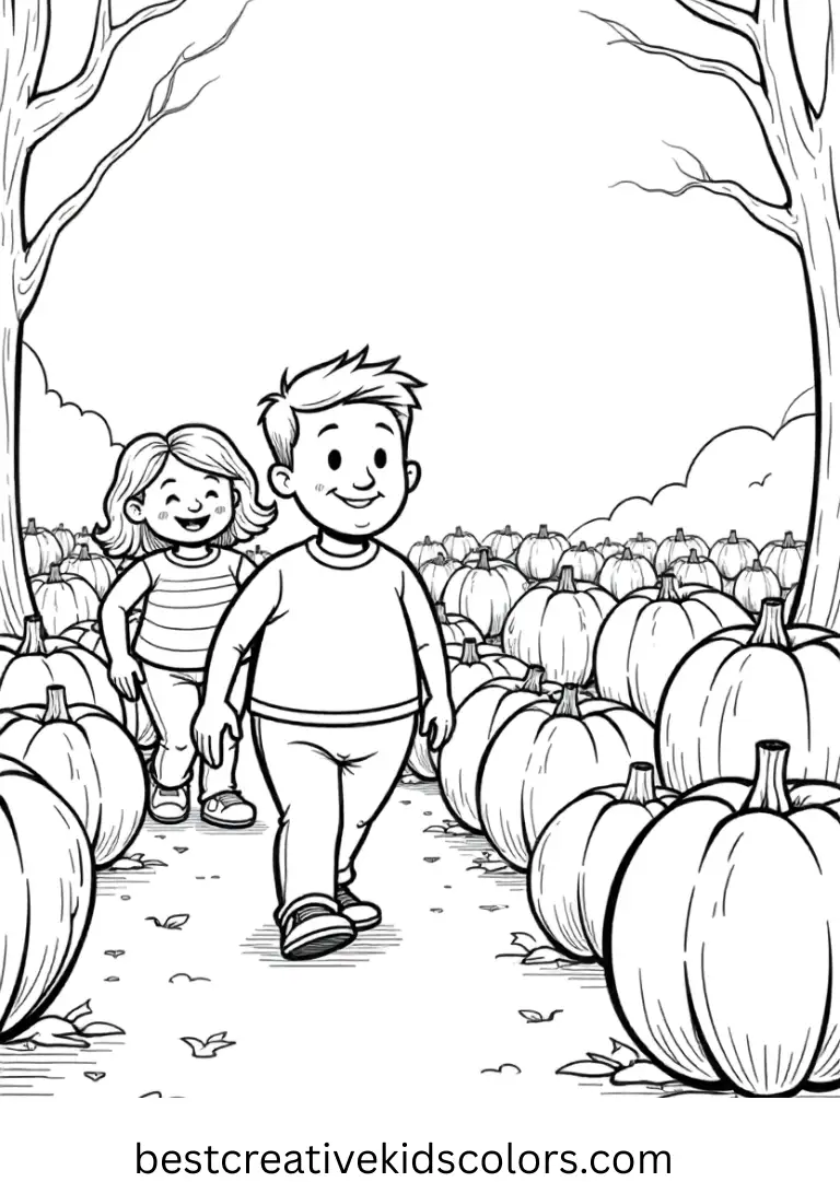 Fred guides the Mystery Machine past rows of bright jack-o’-lanterns.