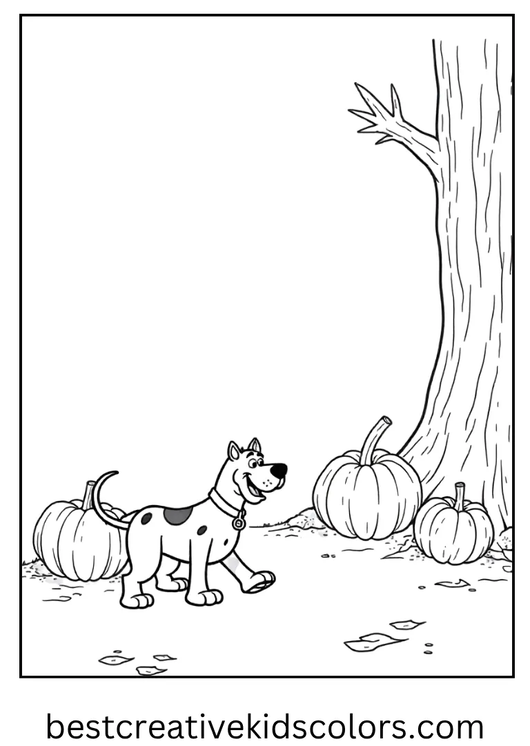 Scooby Doo Ghost Mystery Coloring Page