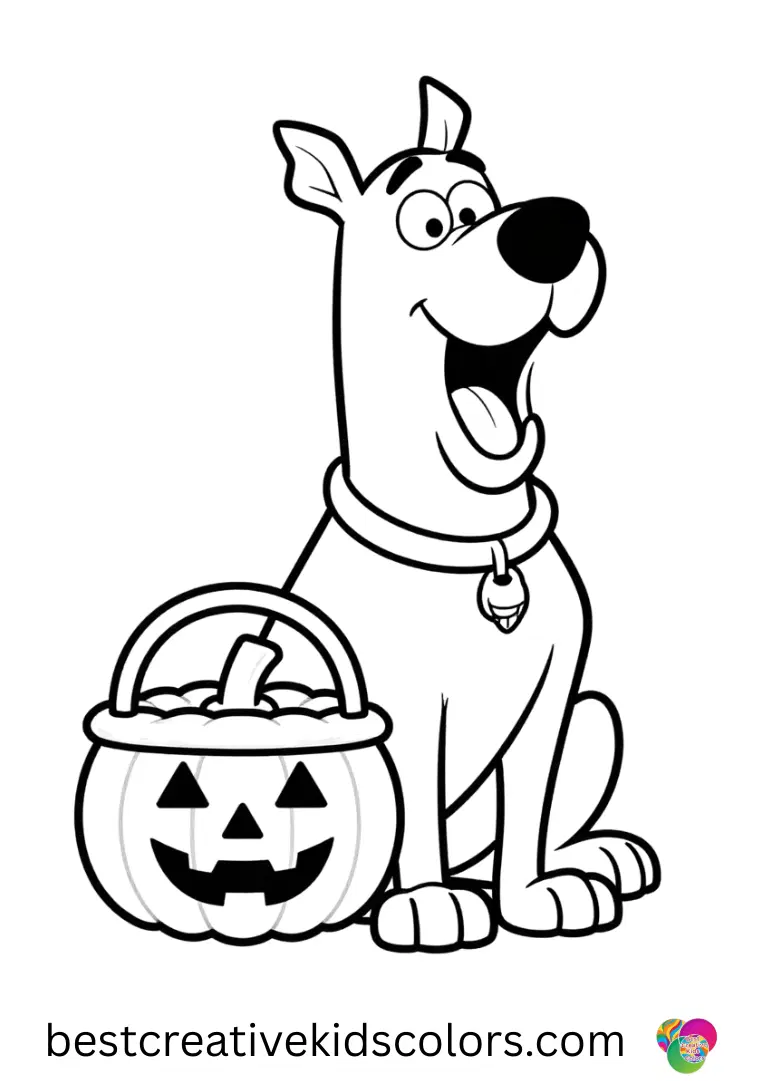 Scooby doo halloween coloring free