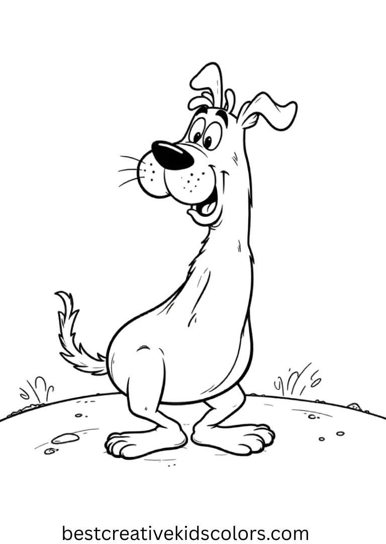 Shaggy Coloring Page