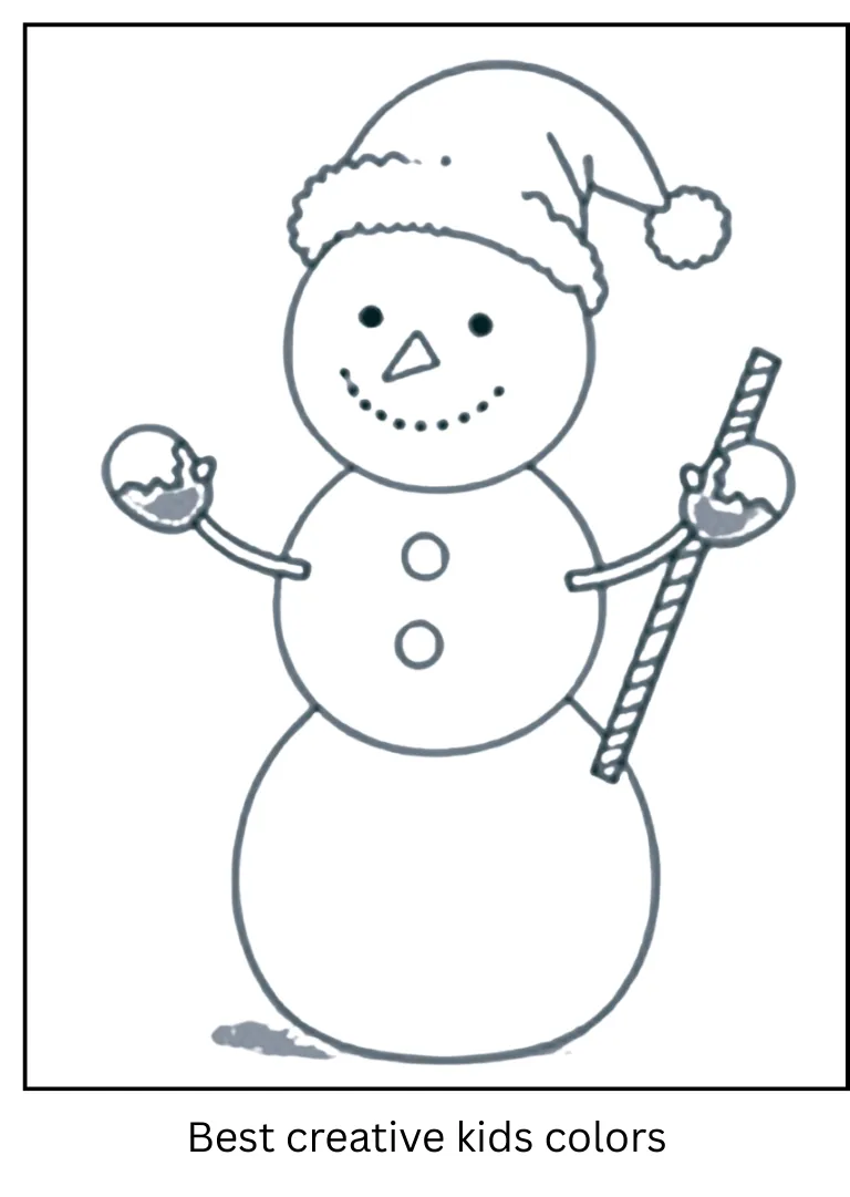 Snowman with Christmas Hat Sheet Snowman with Christmas Hat Sheet