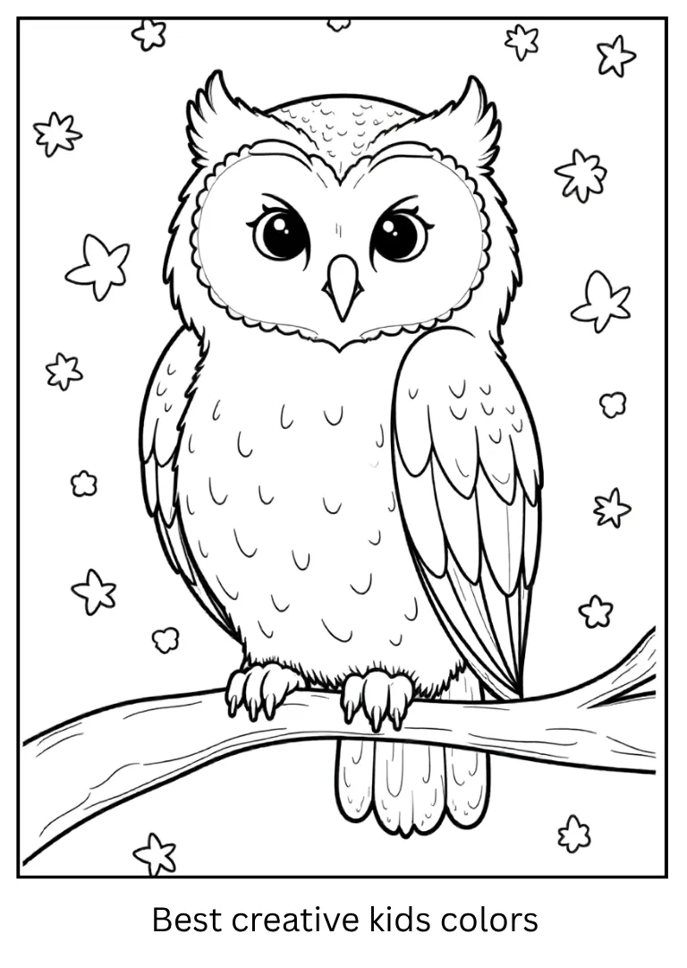 Snowy Owl Coloring Sheet Snowy Owl Coloring Sheet