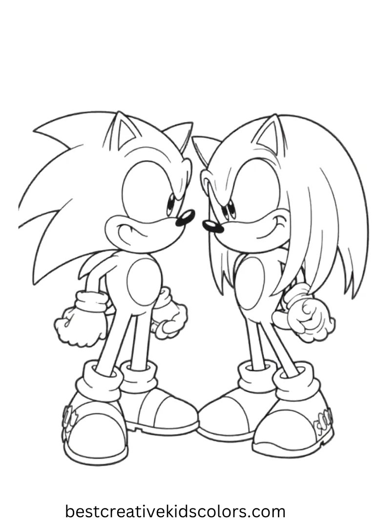 Sonic and Knuckles Coloring Fun – Power Match