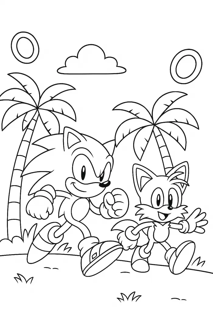 Sonic and Tails Artwork