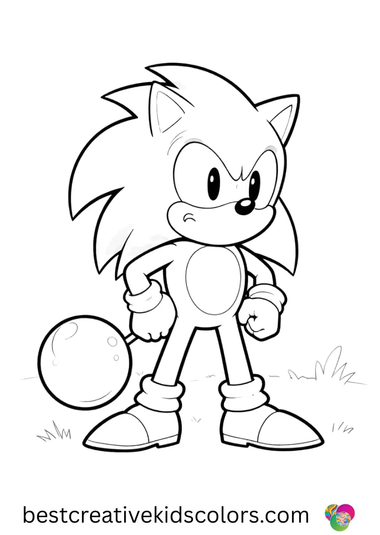 Sonic vs goku coloring pages free