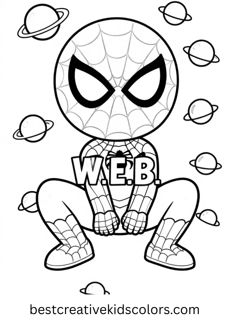 Spider-Man W.E.B. Ride spins small orbs in perfect loops while neon signs flicker in the distance.