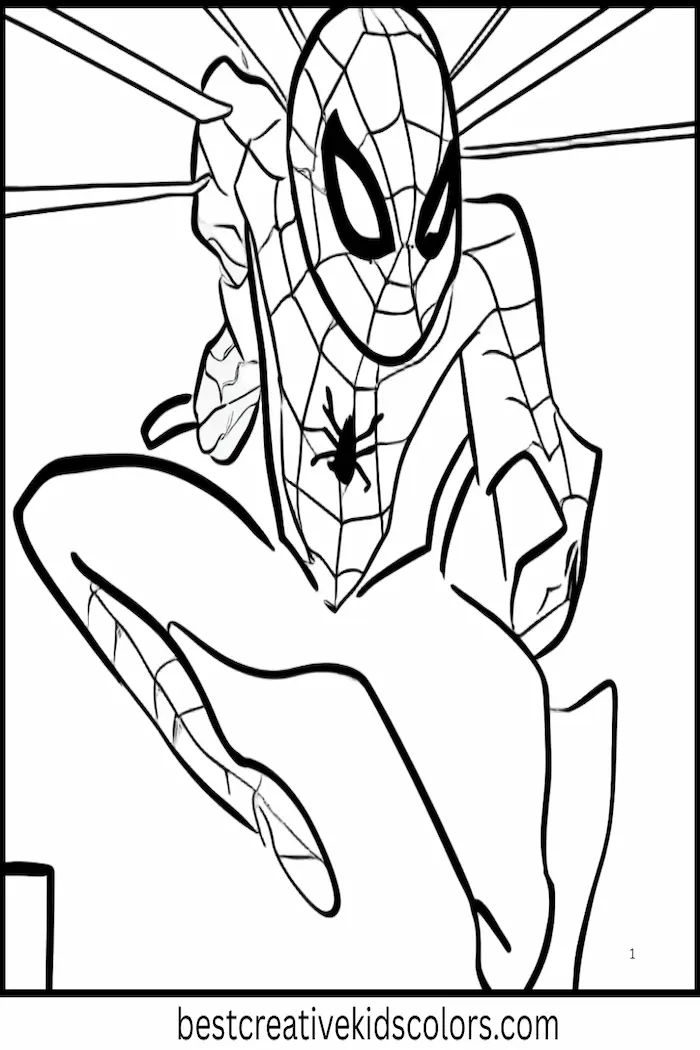Spider-Man and His Spider-Sense in Action Scene