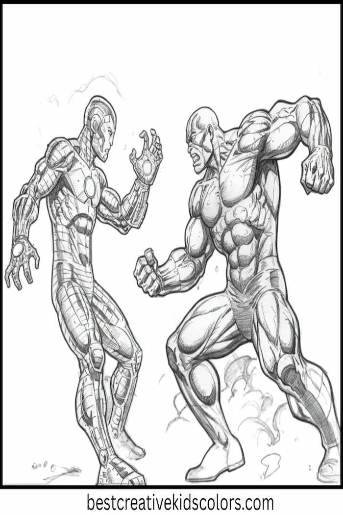 Spider-Man and Venom Coloring Fun Sheet